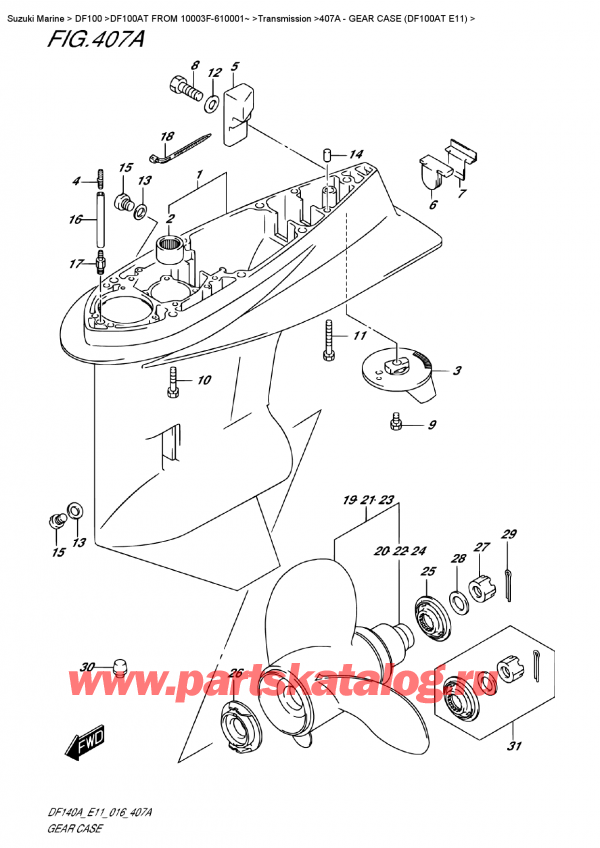 ,   , SUZUKI DF100AT   FROM 10003F-610001~ ,    (Df100At E11)