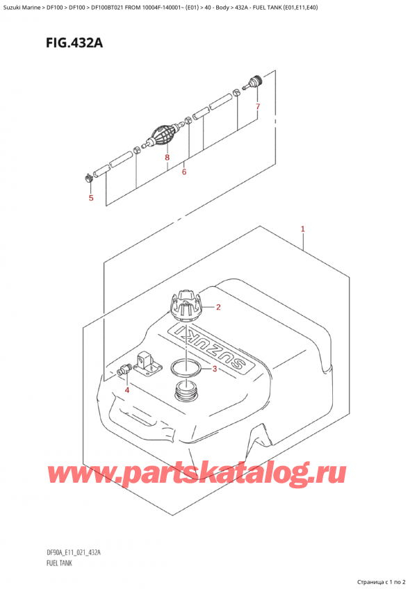   ,   , Suzuki DF100B TL/TX FROM 10004F-140001~ (E01),   (E01, E11, E40)