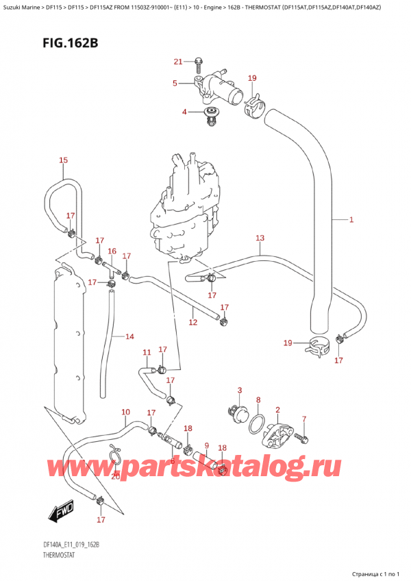 ,   , SUZUKI Suzuki DF115A ZL / ZX FROM 11503Z-910001~  (E11 019)  2019 , 