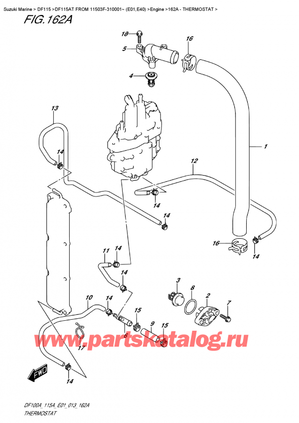 ,   , Suzuki DF115A TL / TX FROM 11503F-310001~ (E01), Thermostat