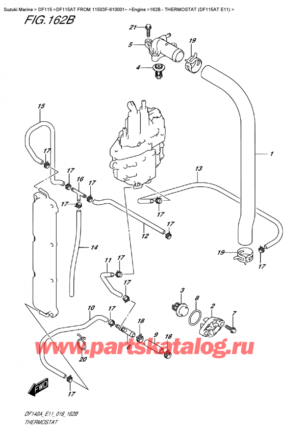 ,   , Suzuki DF115AT L/X FROM 11503F-610001~ (E11),  (Df115At E11)