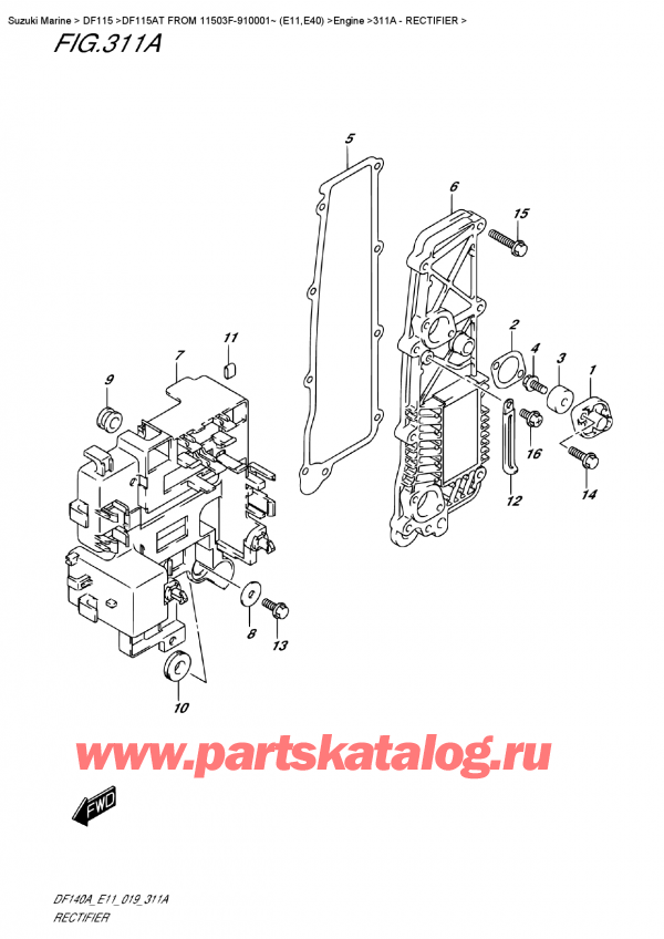 ,   , Suzuki DF115A TL / TX FROM 11503F-910001~ (E11), 