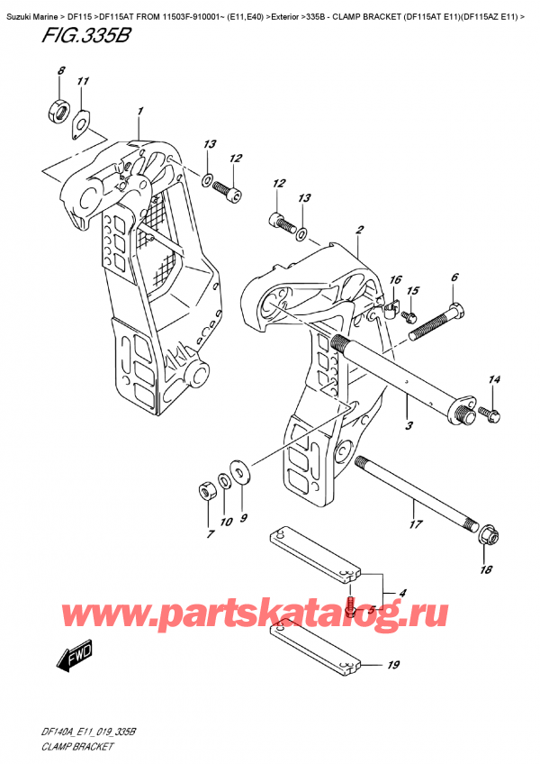  ,    , Suzuki DF115A TL / TX FROM 11503F-910001~ (E11),   (Df115At E11) (Df115Az E11)