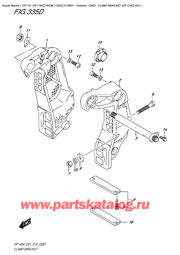   ,    , Suzuki DF115A ZL / ZX FROM 11503Z-510001~    ,   (Df115Az E01)