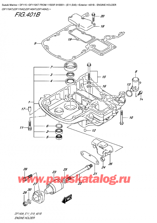   ,  , SUZUKI DF115A TL / TX FROM 11503F-910001~ (E11),   (Df115At) (Df115Az) (Df140At) (Df140Az)