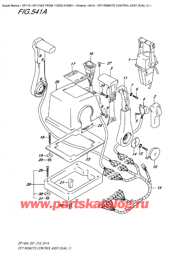   ,   , Suzuki DF115A ZL / ZX FROM 11503Z-510001~ , :     Dual (1)