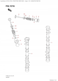 121A - Camshaft (Df140At E01) (121A -   (Df140At E01))