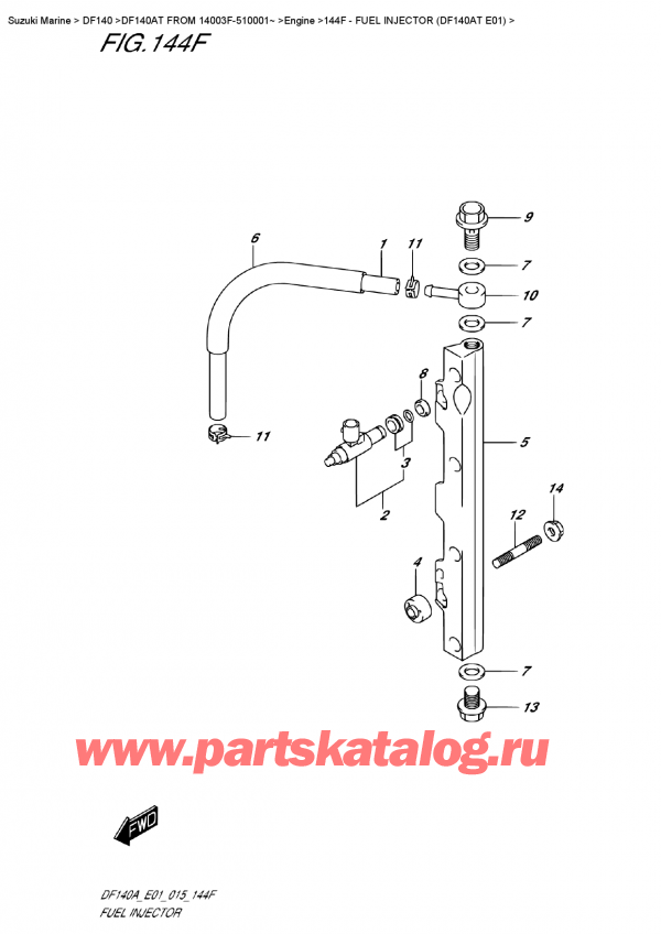  ,  , Suzuki Suzuki DF140A TL / TX FROM 14003F-510001~ ,   (Df140At E01)