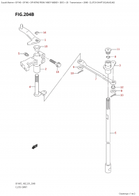 204B - Clutch Shaft (K3,K4,K5,K6) (204B -   (K3, K4, K5, K6))