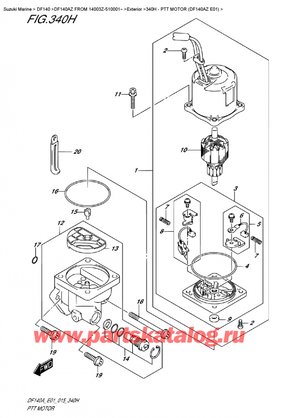 , ,  DF140A ZL / ZX FROM 14003Z-510001~   2015 , Ptt  Motor  (Df140Az  E01)