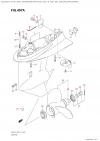 407A - Gear Case (Df140T,Df140Wt) (407A -    (Df140T, Df140Wt))