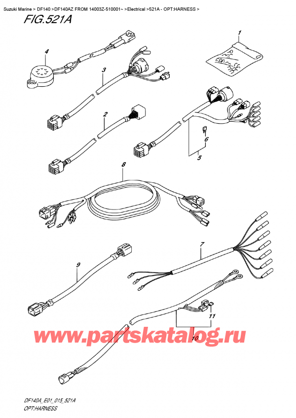  ,   , Suzuki DF140A ZL / ZX FROM 14003Z-510001~ , :   - Opt:harness