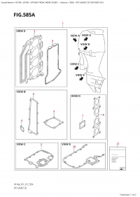 585A - Opt:gasket Set (Df140At E01) (585A - :   (Df140At E01))