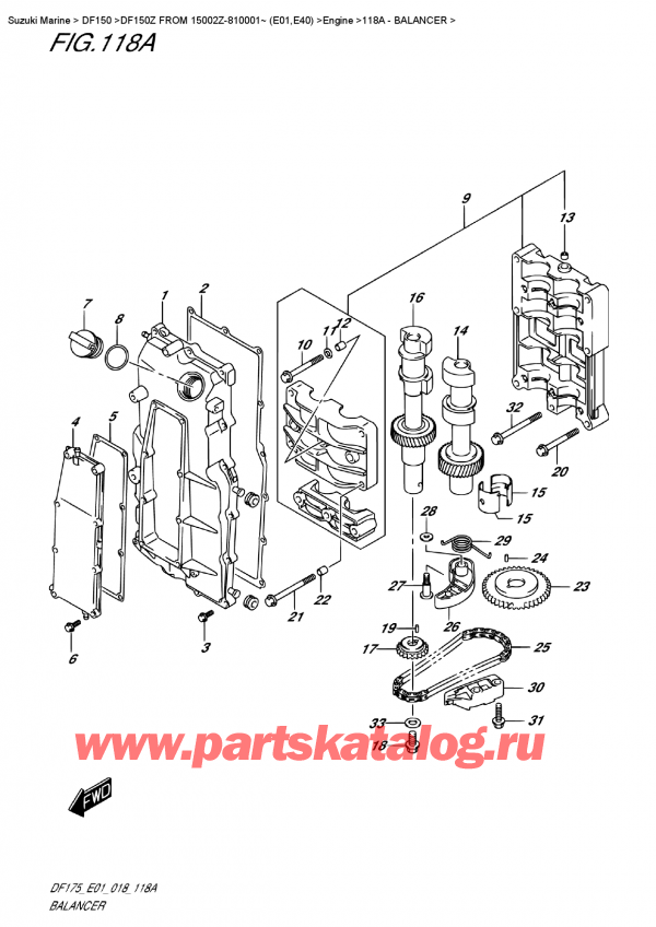  , , Suzuki DF150Z L/X FROM 15002Z-810001~ (E01)  2018 , Balancer