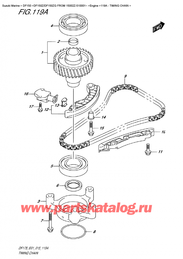  , , Suzuki DF150Z L / X FROM 15002Z-510001~ (E01)  2015 ,   - Timing Chain