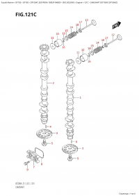 121C - Camshaft (Df150At,Df150Az) (121C -   (Df150At, Df150Az))