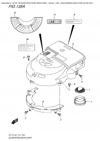 135A  -  Silencer/ring  Gear  Cover  (Df150T  E01) (135A -  /    (Df150T E01))