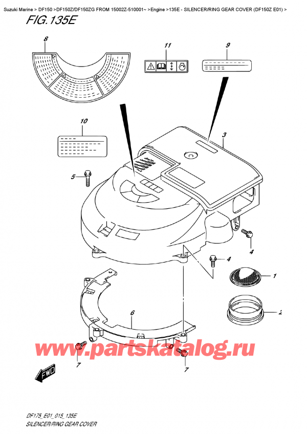 ,  ,  DF150Z L / X FROM 15002Z-510001~ (E01),  /    (Df150Z E01)