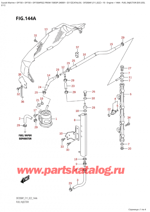   ,  , Suzuki Suzuki DF150AP L / X FROM 15003P-240001~  (E11) - 2022  2022 ,   (E01, E03, E11)