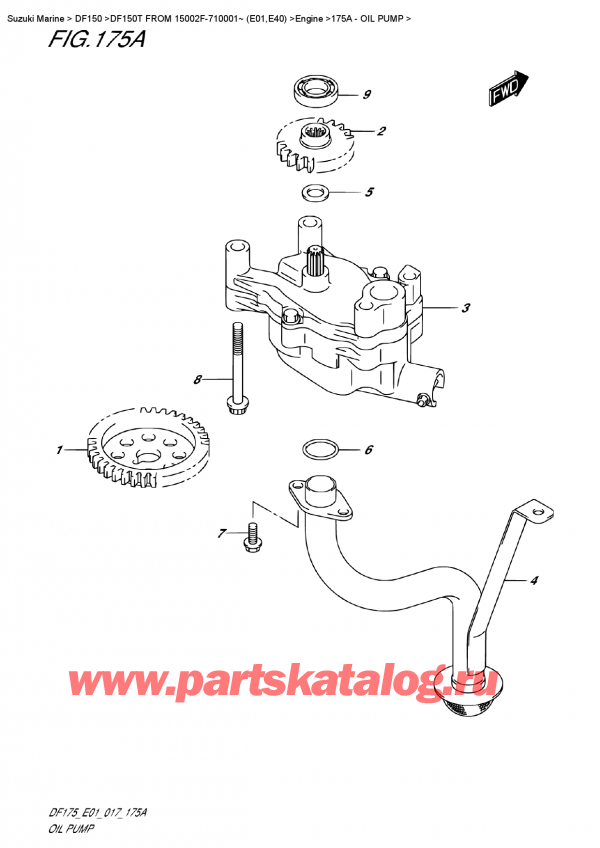   ,   , SUZUKI DF150T L/X FROM 15002F-710001~ (E01)   2017 , Oil  Pump