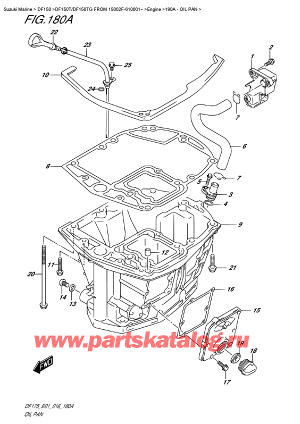  ,   , Suzuki DF150T L/X FROM 15002F-610001~ (E01)  2016 ,  