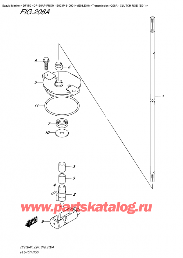   ,   , Suzuki DF150AP L / X FROM 15003P-810001~ (E01)  2018 ,   (E01)