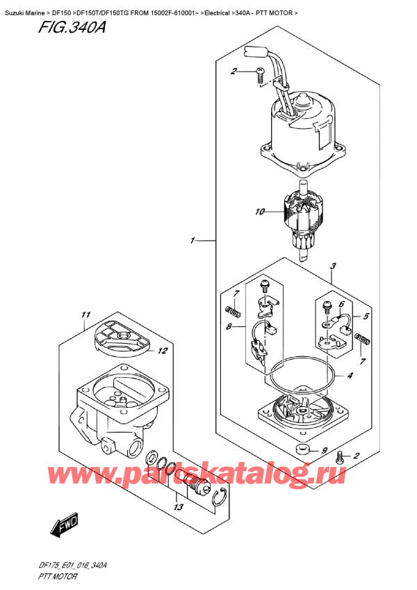   ,   , Suzuki DF150T L/X FROM 15002F-610001~ (E01)  2016 , Ptt  Motor