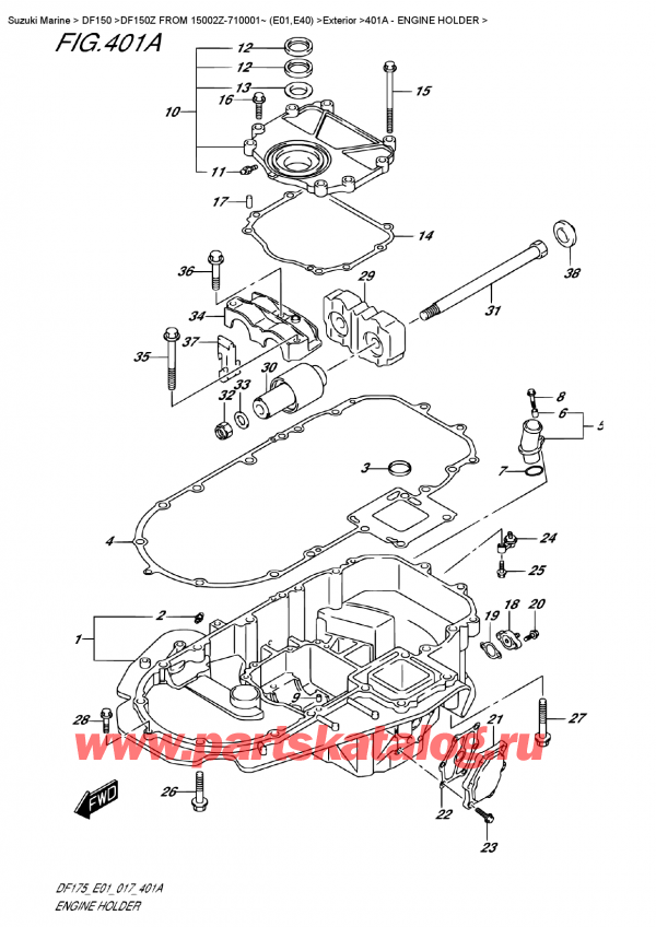   ,  , SUZUKI DF150Z L/X  FROM 15002Z-710001~ (E01)   2017 ,  