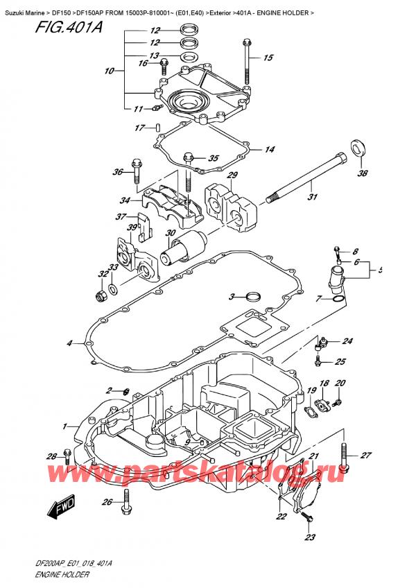  ,   , Suzuki DF150AP L / X FROM 15003P-810001~ (E01),  