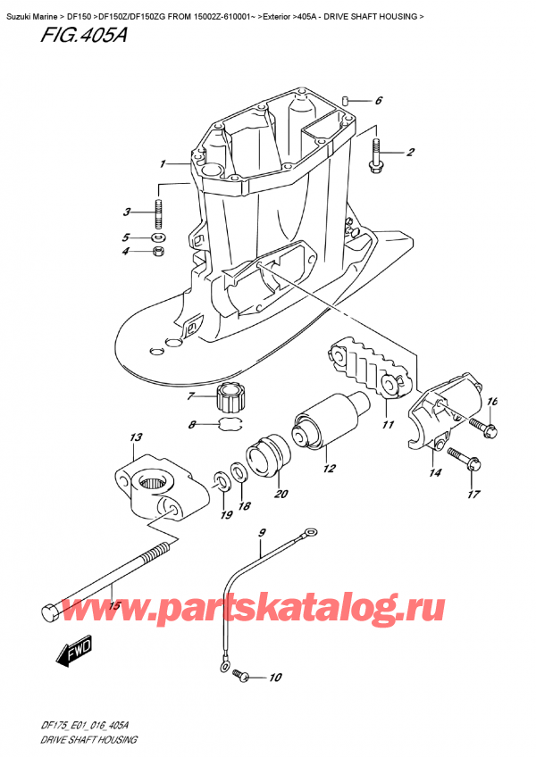   , , Suzuki DF150Z L/X FROM 15002Z-610001~ ,    / Drive Shaft Housing