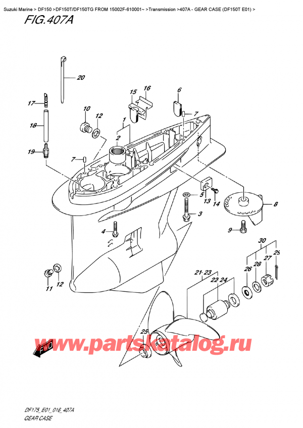  ,   , Suzuki DF150T L/X FROM 15002F-610001~ (E01)  2016 ,    (Df150T E01)