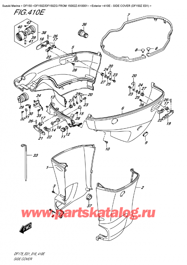  ,   , Suzuki DF150Z L/X FROM 15002Z-610001~   2016 ,   (Df150Z E01)