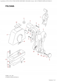 544A - Opt:remote Control  Assy  Single (1) (544A -    ,  (1))