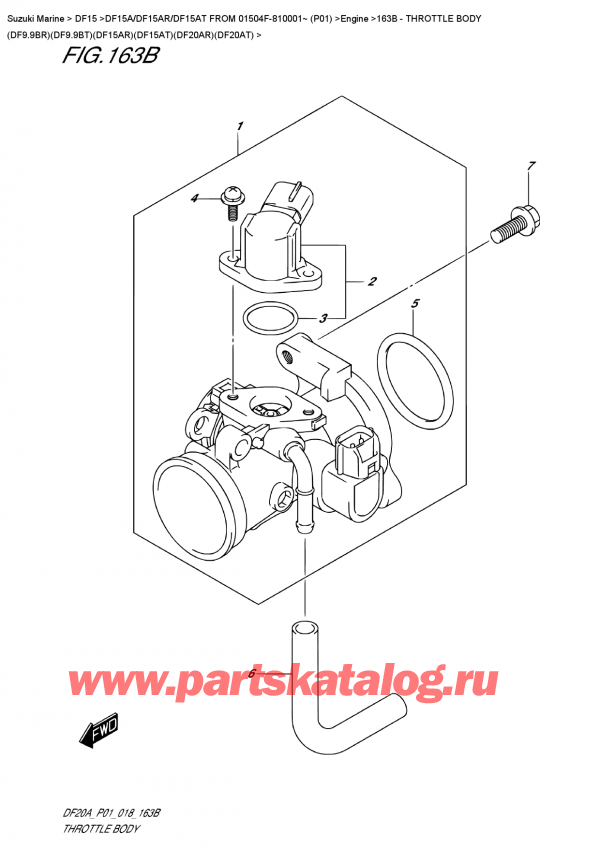  ,  , Suzuki DF15A RS / RL FROM 01504F-810001~ (P01)  2018 , Throttle  Body  (Df9.9Br)(Df9.9Bt)(Df15Ar)(Df15At)(Df20Ar)(Df20At) -   (Df9.9Br) (Df9.9Bt) (Df15Ar) (Df15At) (Df20Ar) (Df20At)