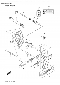 335A - Clamp  Bracket  (Df9.9B)(Df15A)(Df20A) (335A -   (Df9.9B) (Df15A) (Df20A))