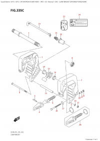 335C  -  Clamp  Bracket  (Df9.9Br,Df15Ar,Df20Ar) (335C -   (Df9.9Br, Df15Ar, Df20Ar))