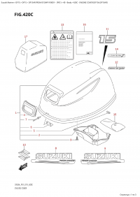 420C - Engine Cover (Df15A,Df15Ar) (420C -   () (Df15A, Df15Ar))