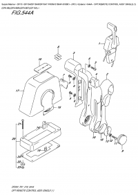 544A - Opt:remote  Control  Assy  Single  (1)  (Df9.9B)(Df9.9Br)(Df9.9Bt)(Df15A) (544A -    ,  (1) (Df9.9B) (Df9.9Br) (Df9.9Bt) (Df15A))