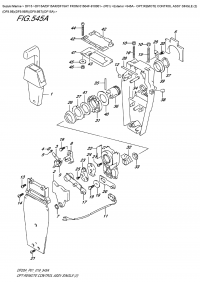 545A - Opt:remote  Control  Assy  Single  (2)  (Df9.9B)(Df9.9Br)(Df9.9Bt)(Df15A) (545A -    ,  (2) (Df9.9B) (Df9.9Br) (Df9.9Bt) (Df15A))