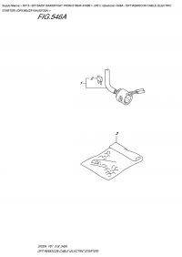 546A - Opt:remocon Cable (Electric Starter) (Df9.9B)(Df15A)(Df20A) (546A - :    () (Df9.9B) (Df15A) (Df20A))