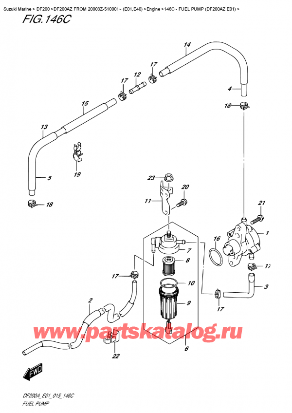  , , SUZUKI DF200A ZL / ZX FROM 20003Z-510001~ (E01), Fuel Pump (Df200Az  E01) -   (Df200Az E01)