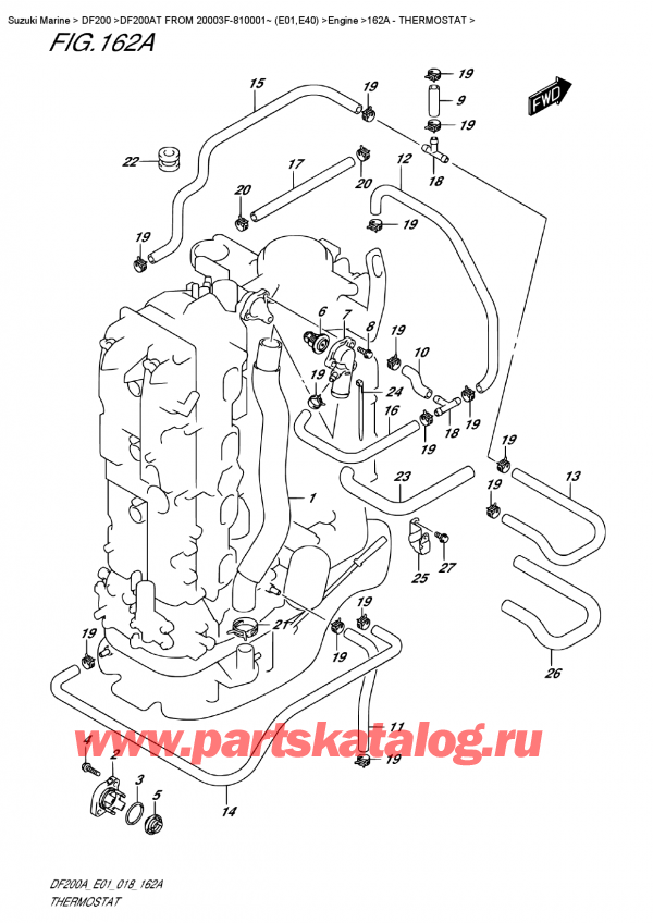   ,    ,  DF200A TL / TX FROM 20003F-810001~ (E01)  2018 , Thermostat / 