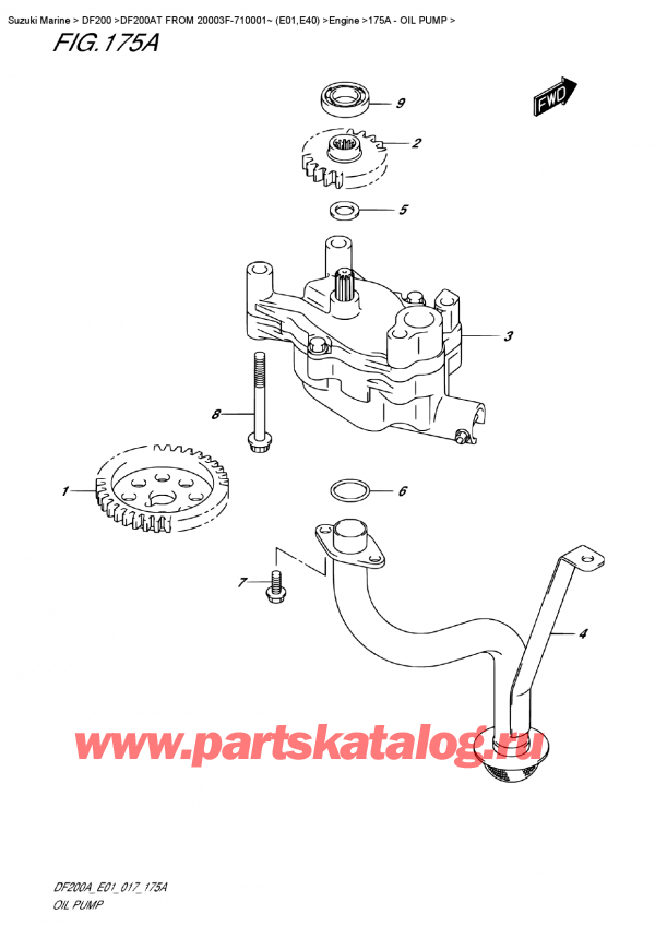  ,  , Suzuki DF200A TL/TX  FROM 20003F-710001~ (E01)  ,   / Oil  Pump