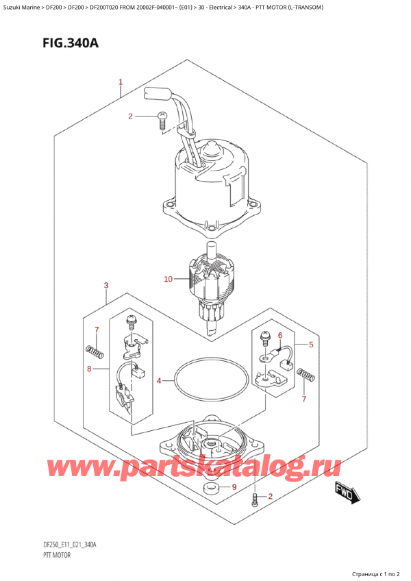  ,   , Suzuki Suzuki DF200T X FROM 20002F-040001~ (E01 020),   (LTransom)