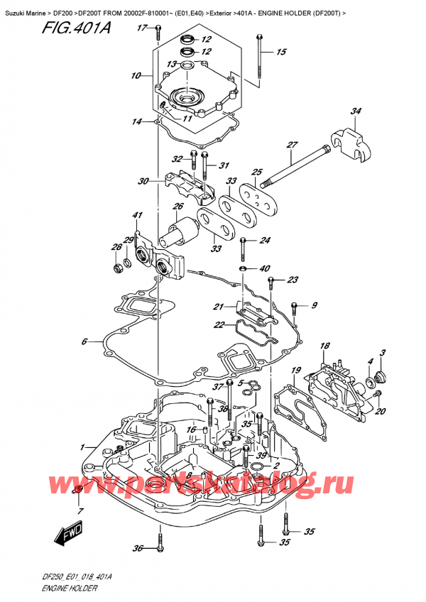 ,  , Suzuki DF200T X FROM 20002F-810001~ (E01)   2018 ,   (Df200T)