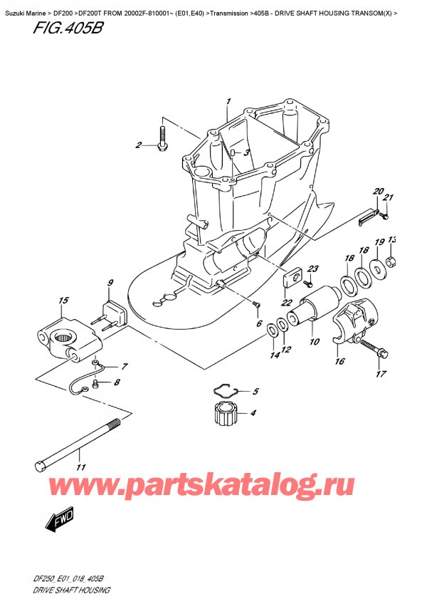 ,   , SUZUKI DF200T X FROM 20002F-810001~ (E01)   2018 ,    Transom (X)