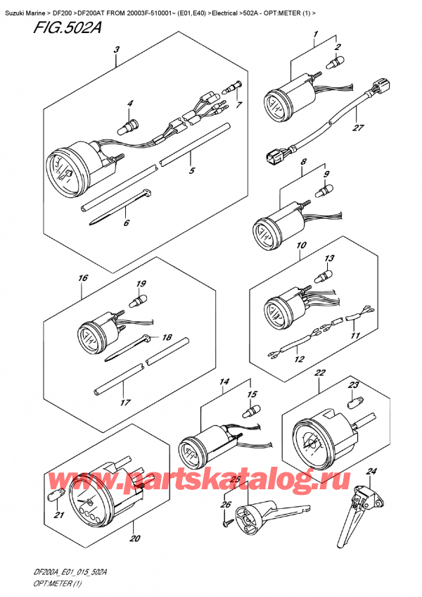   ,   , Suzuki DF200A TL / TX FROM 20003F-510001~ (E01), :  (1)