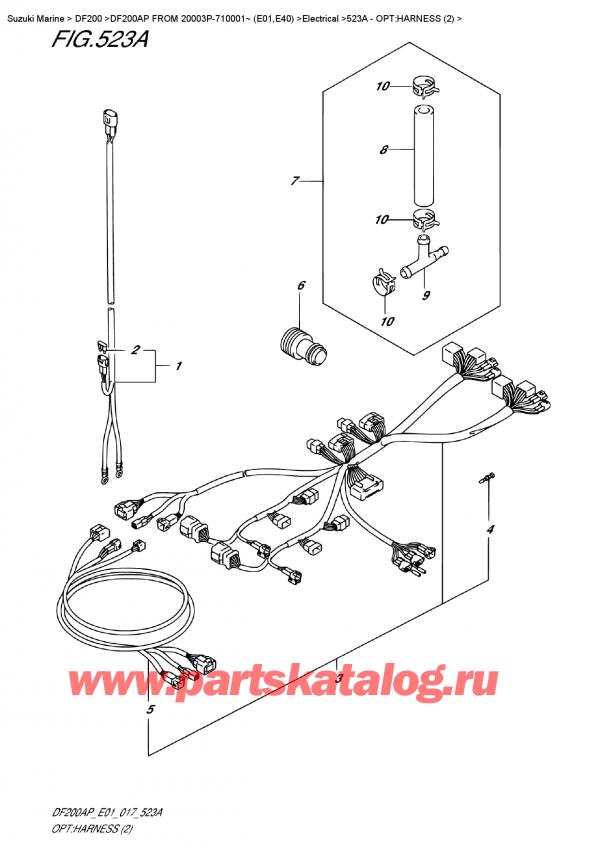  ,   , Suzuki DF200A PL / PX FROM 20003P-710001~ (E01)  , :   (2) / Opt:harness  (2)