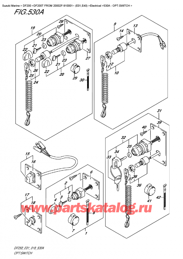 ,    , Suzuki DF200T X FROM 20002F-910001~ (E01), : 