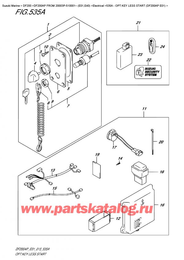  ,  ,  DF200 APL / APX FROM 20003P-510001~ (E01), :  Less Start (Df200Ap E01)